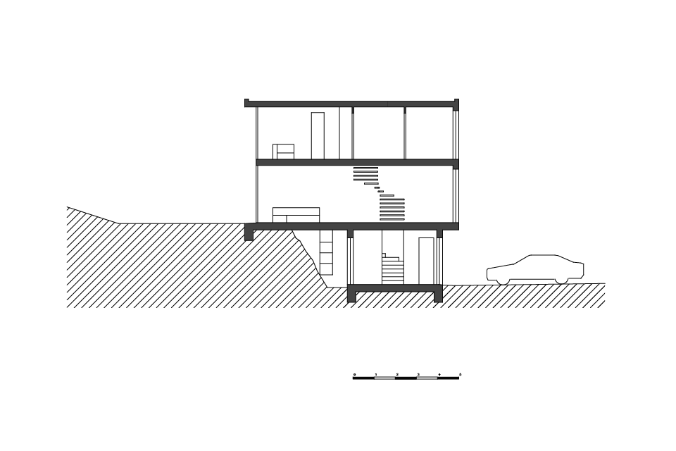 facade longitudinal section