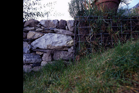 garden stone wall