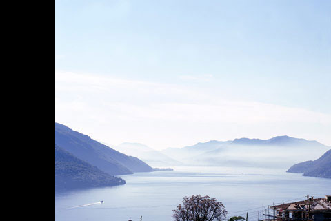 lake view and alps