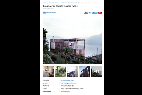 archdaily Website, Casa Larga